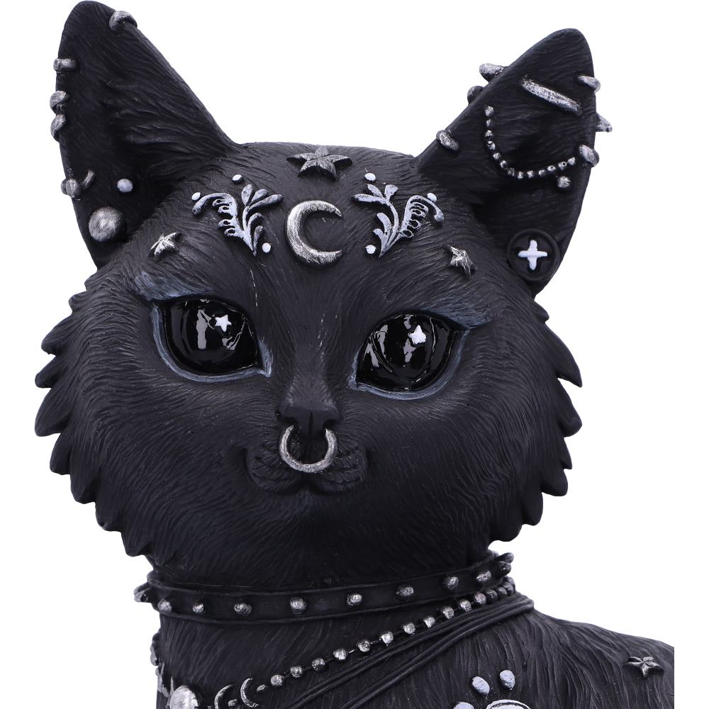 Nine Lives Tattooed Black Cat Figurine 22cm — view 5 — Nemesis Now B5886V2
