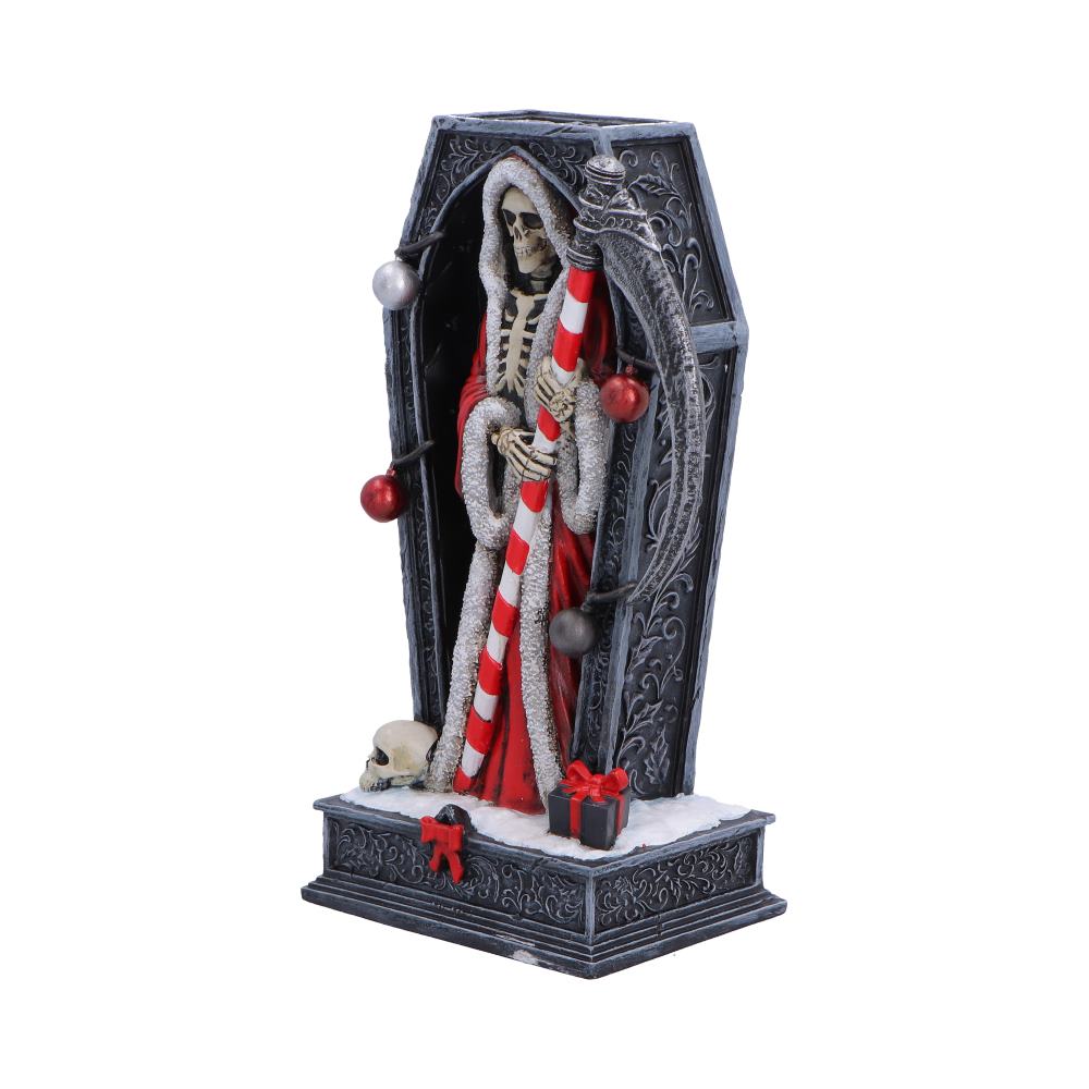 Silent Nightmares: Merry Cryptmas Reaper Figurine — view 2 — Nemesis Now B7718B26