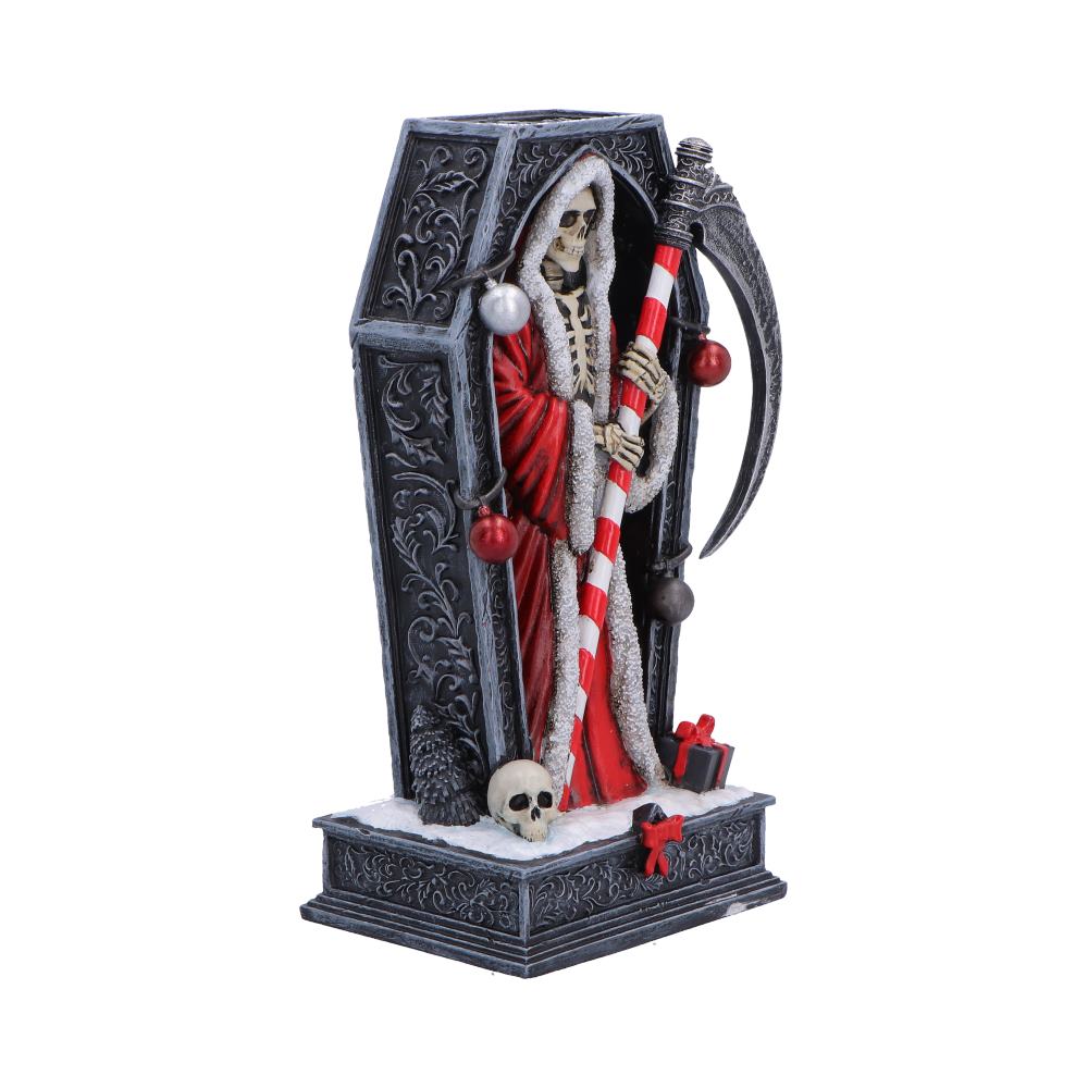 Silent Nightmares: Merry Cryptmas Reaper Figurine — view 4 — Nemesis Now B7718B26