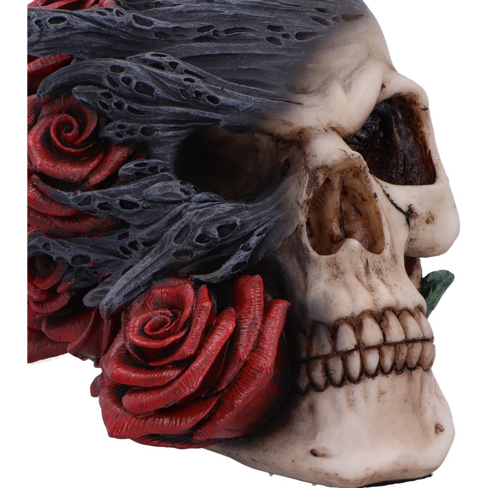 Soul Rose Gothic Skull Figurine 17cm — view 5 — Nemesis Now D6984A25