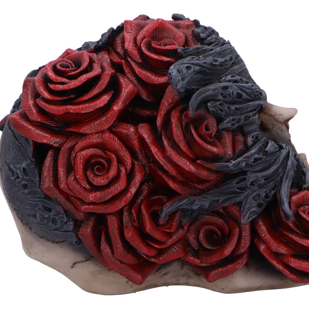 Soul Rose Gothic Skull Figurine 17cm — view 6 — Nemesis Now D6984A25