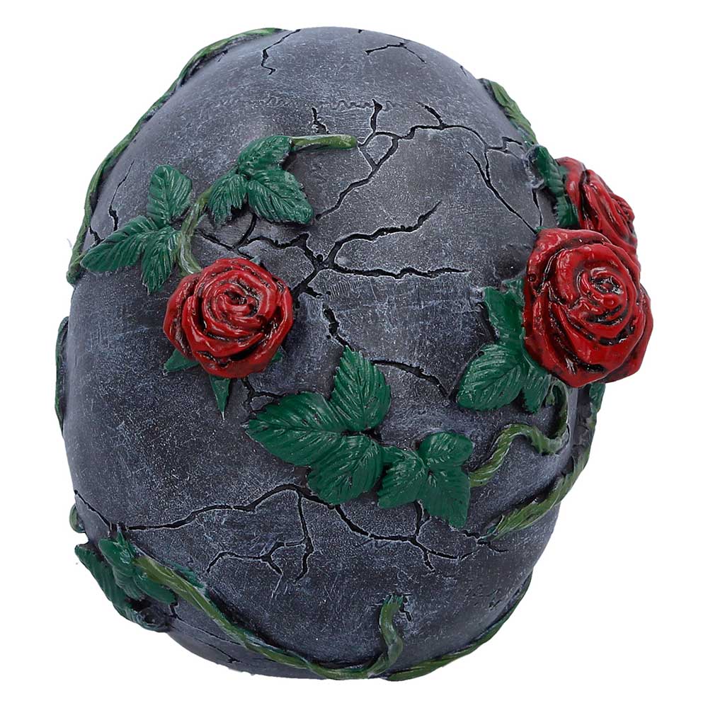 Twilight Bloom Gothic Skull Figurine 15.6cm — view 3 — Nemesis Now K7485A26