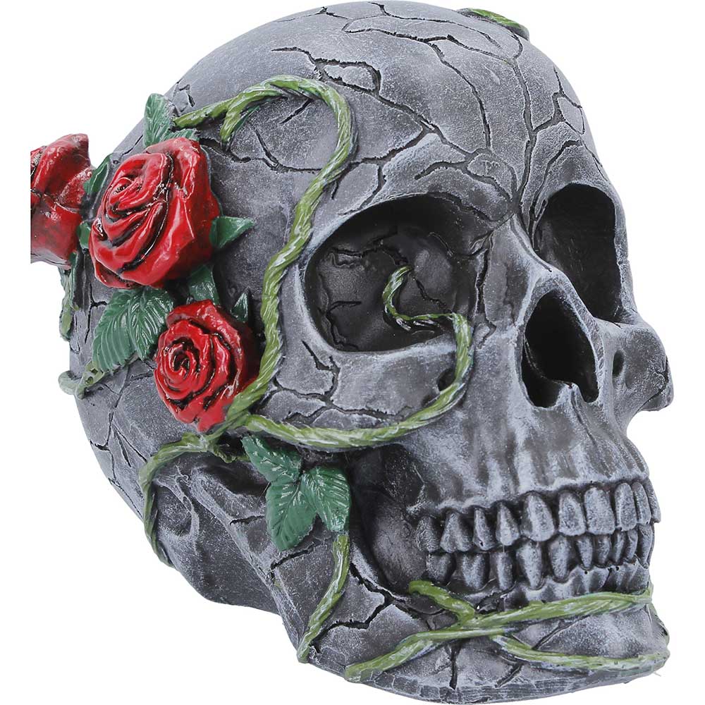 Twilight Bloom Gothic Skull Figurine 15.6cm — view 6 — Nemesis Now K7485A26