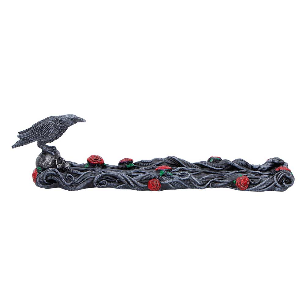 Twilight Bloom Raven Incense Burner 28cm — view 2 — Nemesis Now K7488A26