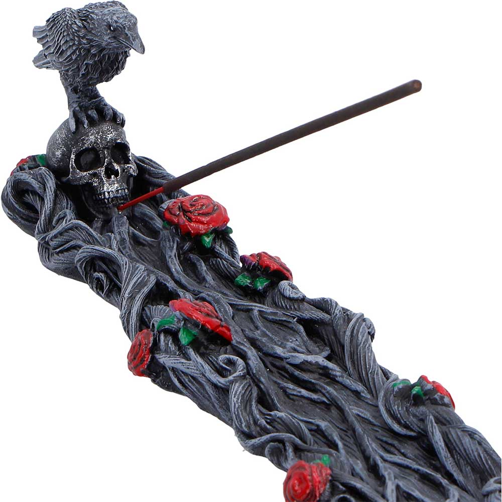 Twilight Bloom Raven Incense Burner 28cm — view 5 — Nemesis Now K7488A26