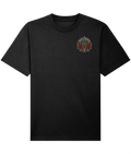 VAIN & MORTAL Beauty Fades. Art Remains. heavyweight organic black T-shirt — front artwork
