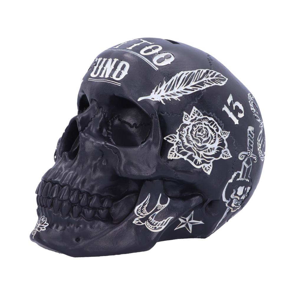Tattoo Fund Black Skull Money Box — Nemesis Now B5109R0