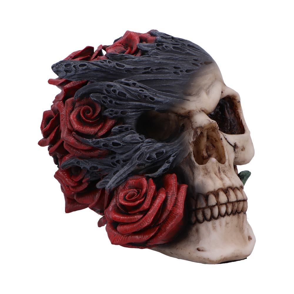 Soul Rose Gothic Skull Figurine 17cm — Nemesis Now D6984A25