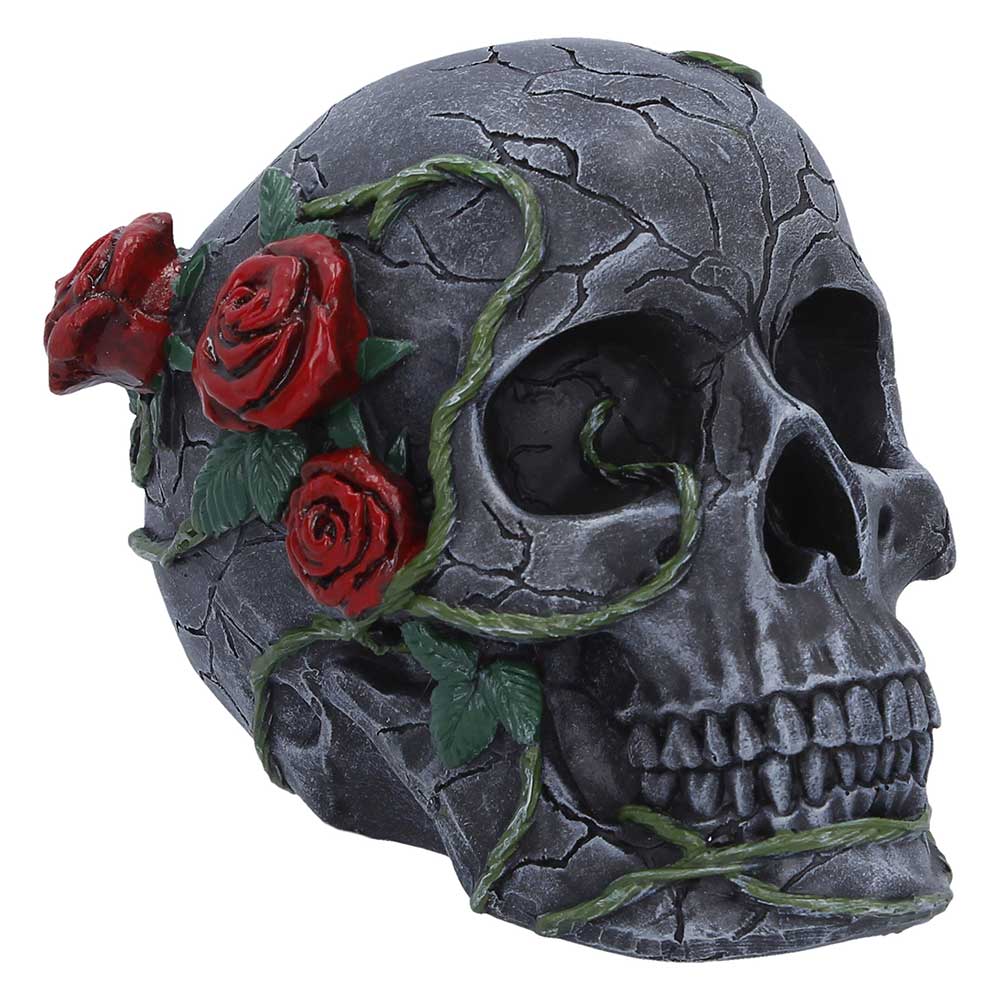 Twilight Bloom Gothic Skull Figurine 15.6cm — Nemesis Now K7485A26