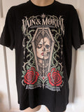 VAIN & MORTAL Beauty Fades Art Remains organic black standard T-shirt — real garment front view